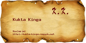 Kukta Kinga névjegykártya