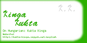 kinga kukta business card